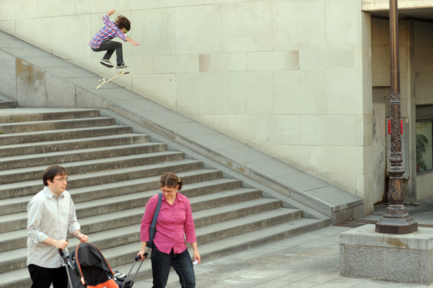 Burnout: Panama Jack Rides a Longboard