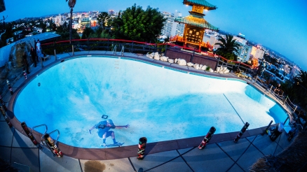 We Skated the Pool at one of Hollywood's Most Famous Restaurants — Check the Photos
