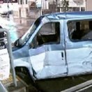 Skater Van Gets T-Boned By Train